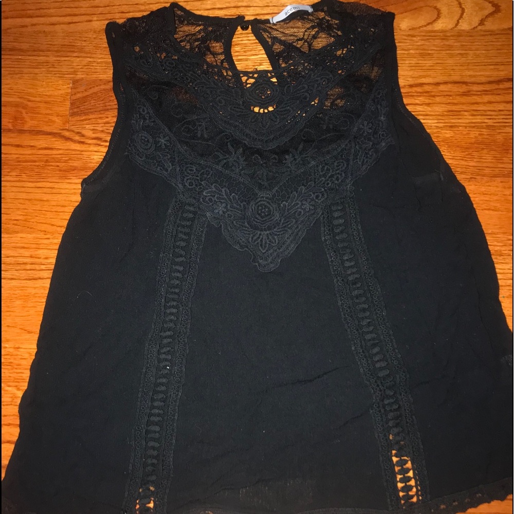 Black tank top